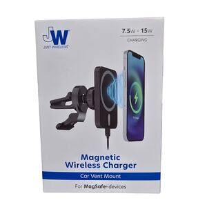 15W MagSafe Wireless Car Charger Vent Mount Fast Charge for iPhone Just Wireless